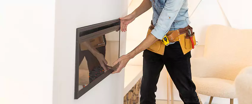 Metal Fireplace Installation in Santa Fe, New Mexico