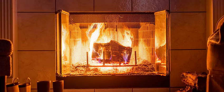 Mendota Hearth Landscape Fireplace Installation in Santa Fe, New Mexico