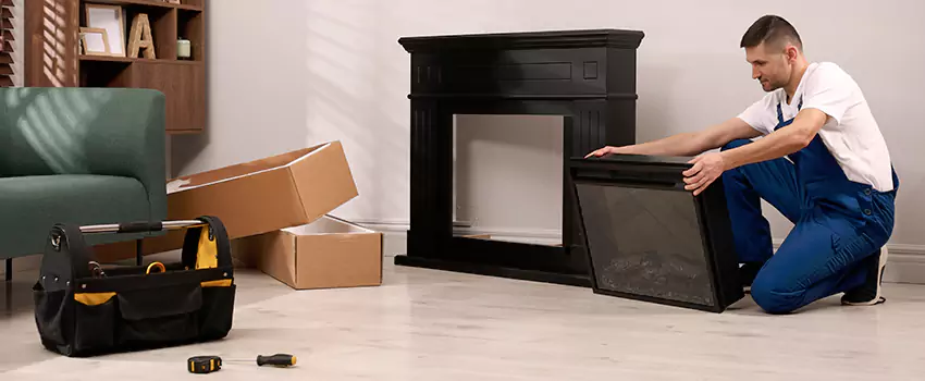 Old Rusted Metal Fireplace Repair And Replacement in Santa Fe, NM